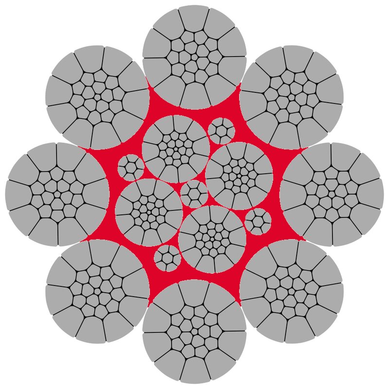 Diepa H43 steel wire rope, ordinary lay CERTEX Denmark